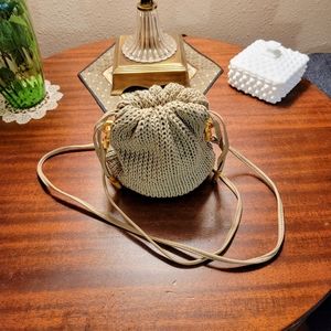 Americana by Sharif Knit Mini Shoulder Bag NWOT
